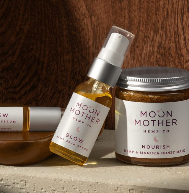 Glow serum, Renew eye serum and Nourish mask