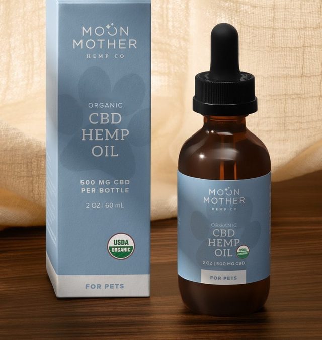 CBD Hemp Oil for pets with its box