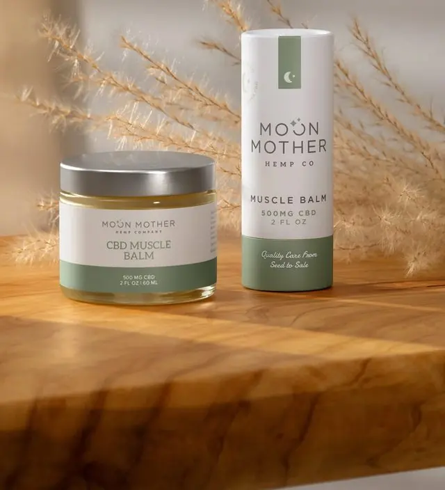 CBD Muscle Balm jar and stick