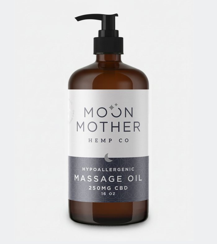 16 fl oz Hypoallergenic CBD Massage Oil pump bottle