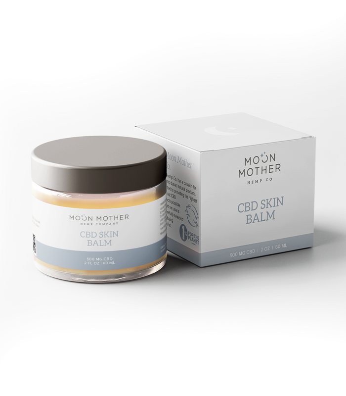 CBD Skin Balm jar with its carton