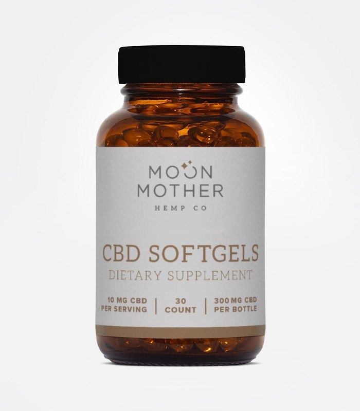 Hemp Oil CBD Softgels, 10 mg per serving